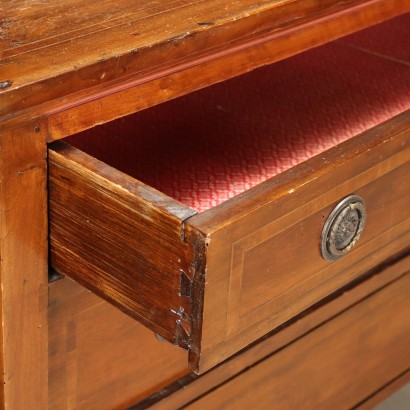 Commode Directoire Noyer Italie XVIIIe-XIXe Siècle