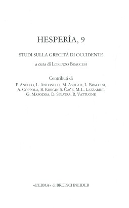 Hesperìa, 9 - Studi sulla grecità di Occidente