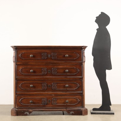 Neoclassical Chest of Drawers Walnut Italy XVIII Century