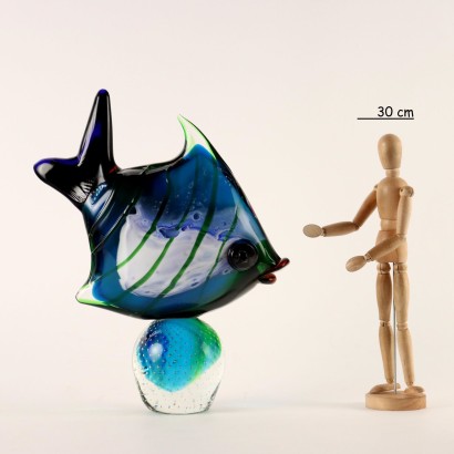 Fish Murano Sculpture Glass Italy 1980s