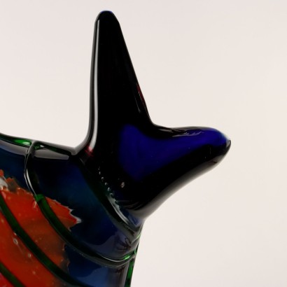 Fisch aus Murano Glas Italien der 1980er Jahre