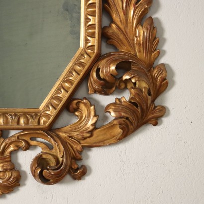 Mirror Baroque Style Wood Italy XX Century