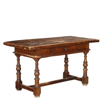 Spool Table Walnut Italy XX Century