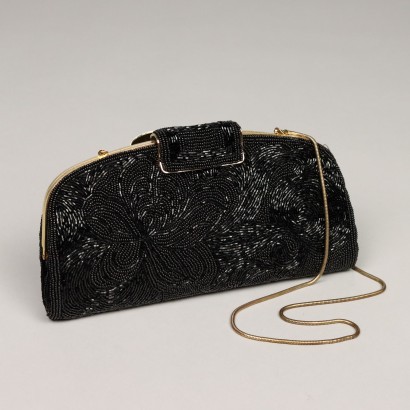 Vintage Handbag with Glass Beads