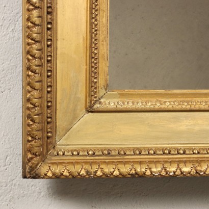 Mirror Gilded Wood Italy XIX Century