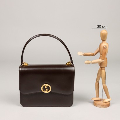 Vintage Gucci Handbag Leather Italy 1960s