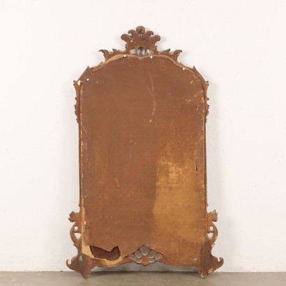 Miroir Éclèctique en Bois Doré du XXe Siècle