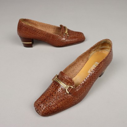 Gucci Shoes Woven Leather N. 6,5 Italy