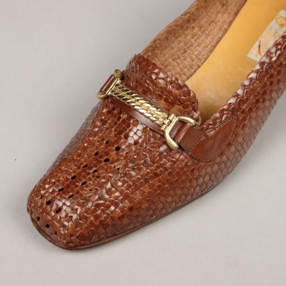 #vintage #vintageclothing #vintageclothes #vintagemilano #fashionvintage ,Zapatos de cuero tejido Gucci