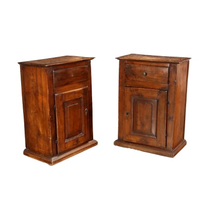 Paire de Petits Meubles Bois de Fruit Italie XIXe Siècle