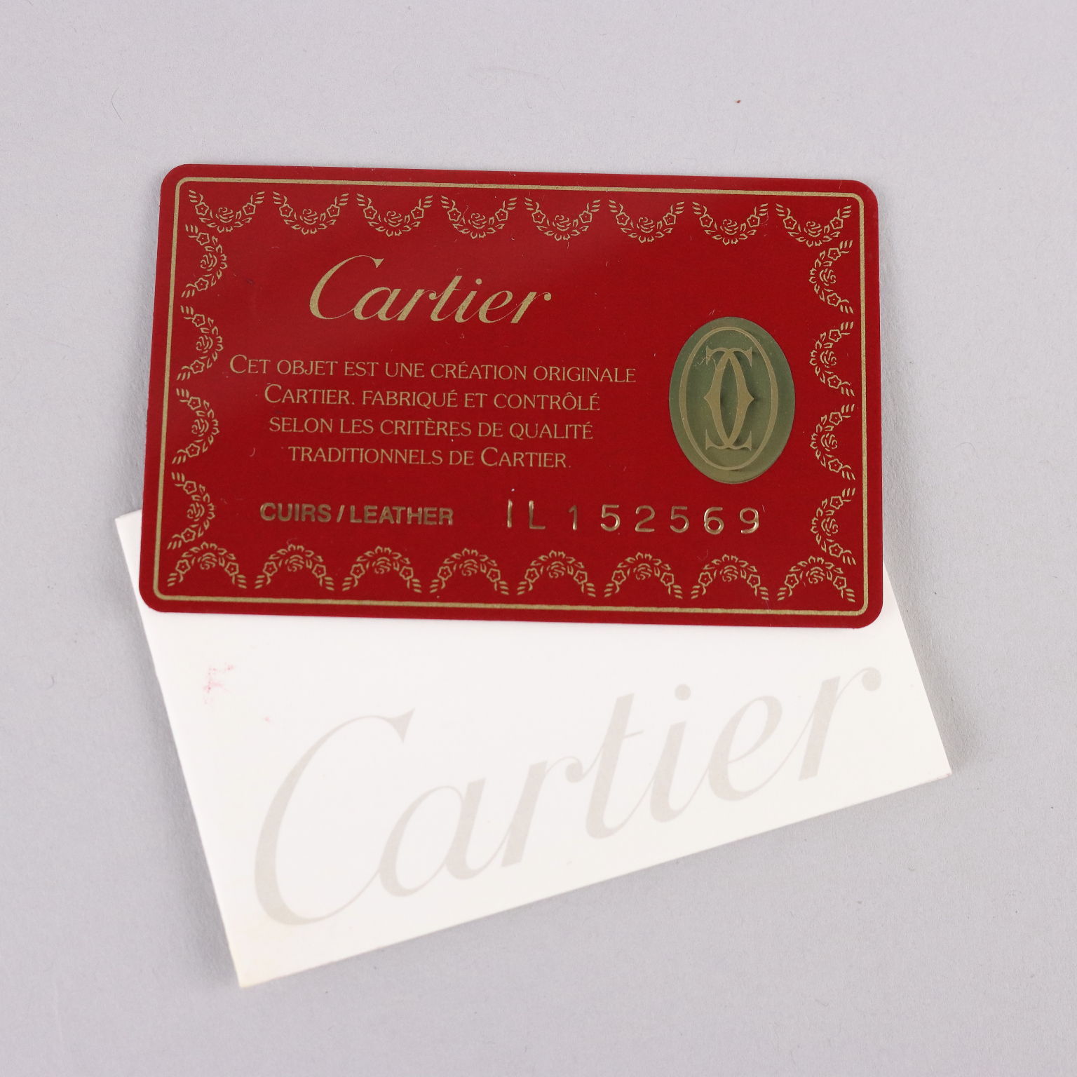 Clutch pour Documents Cartier Second Hand Cuir France