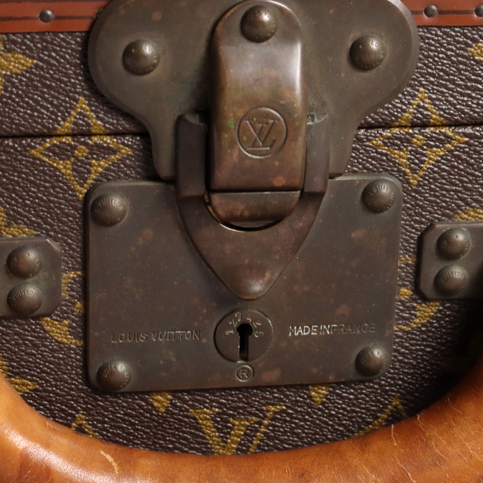 Vintage 1970s Louis Vuitton Suitcase Bisten 60 Monogram