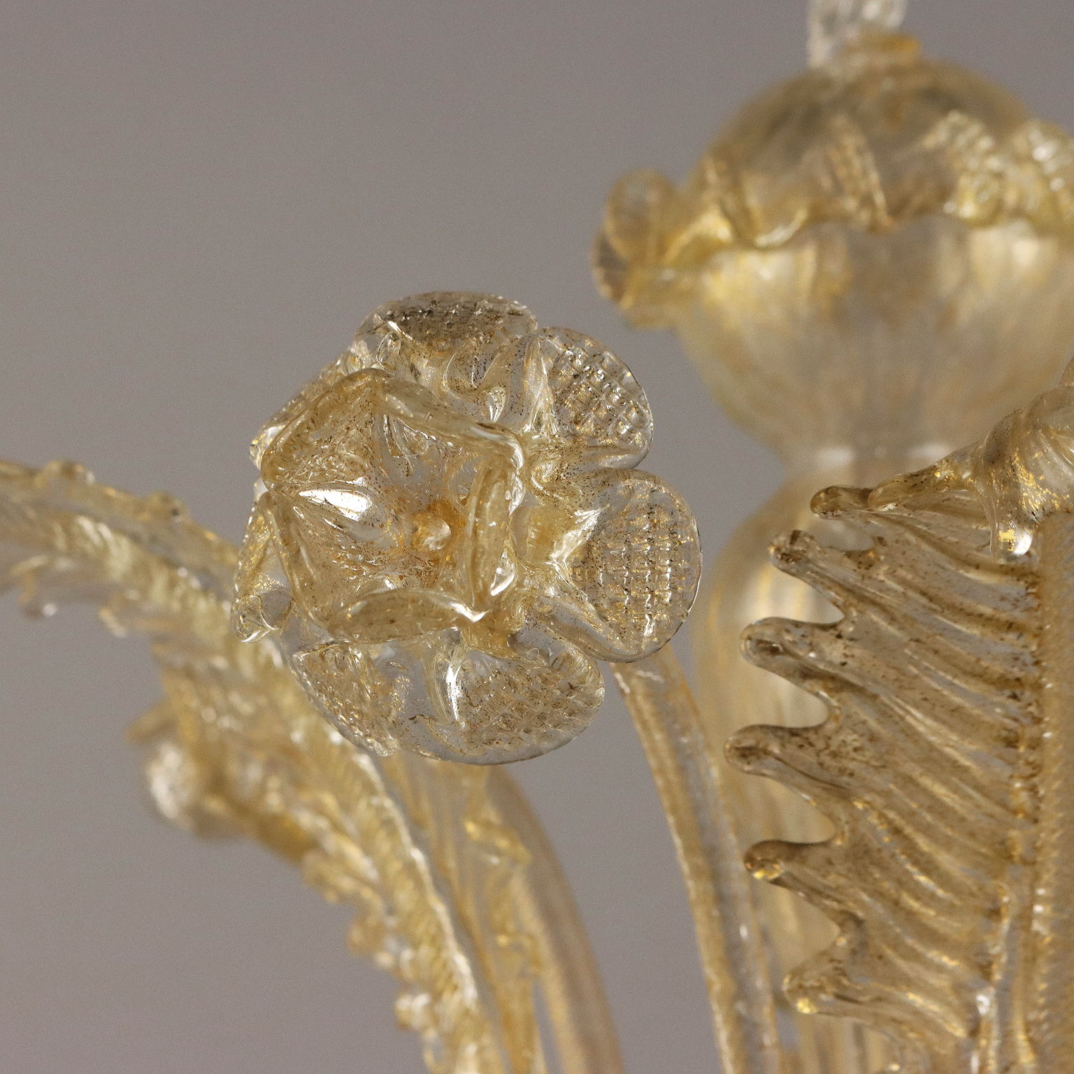 Antique Girandole Lamp Murano Glass Italy XX Century