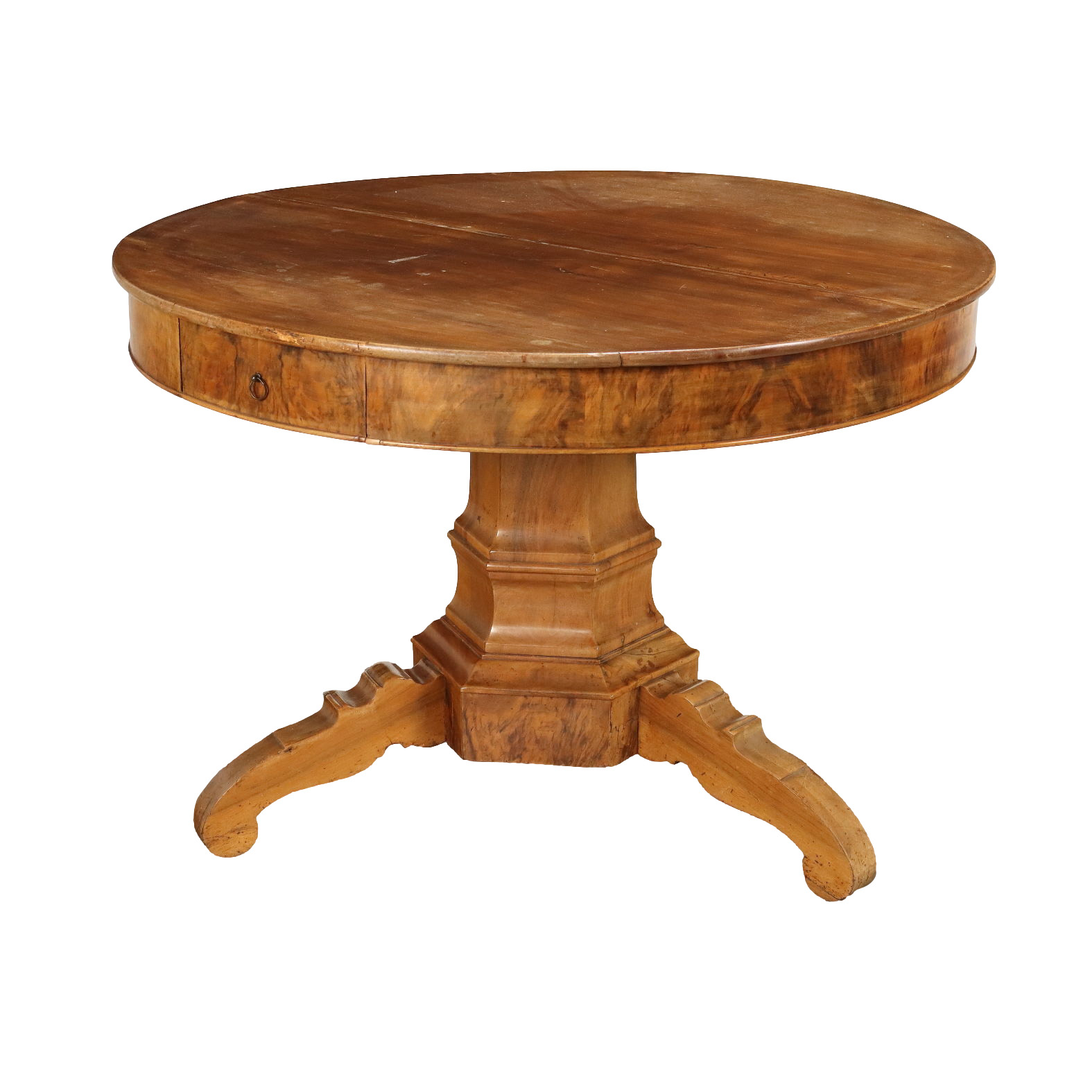 Antiker Tisch Louis Philippe Stil Walnuss Italien Zweite Mitte des XIX Jhs
