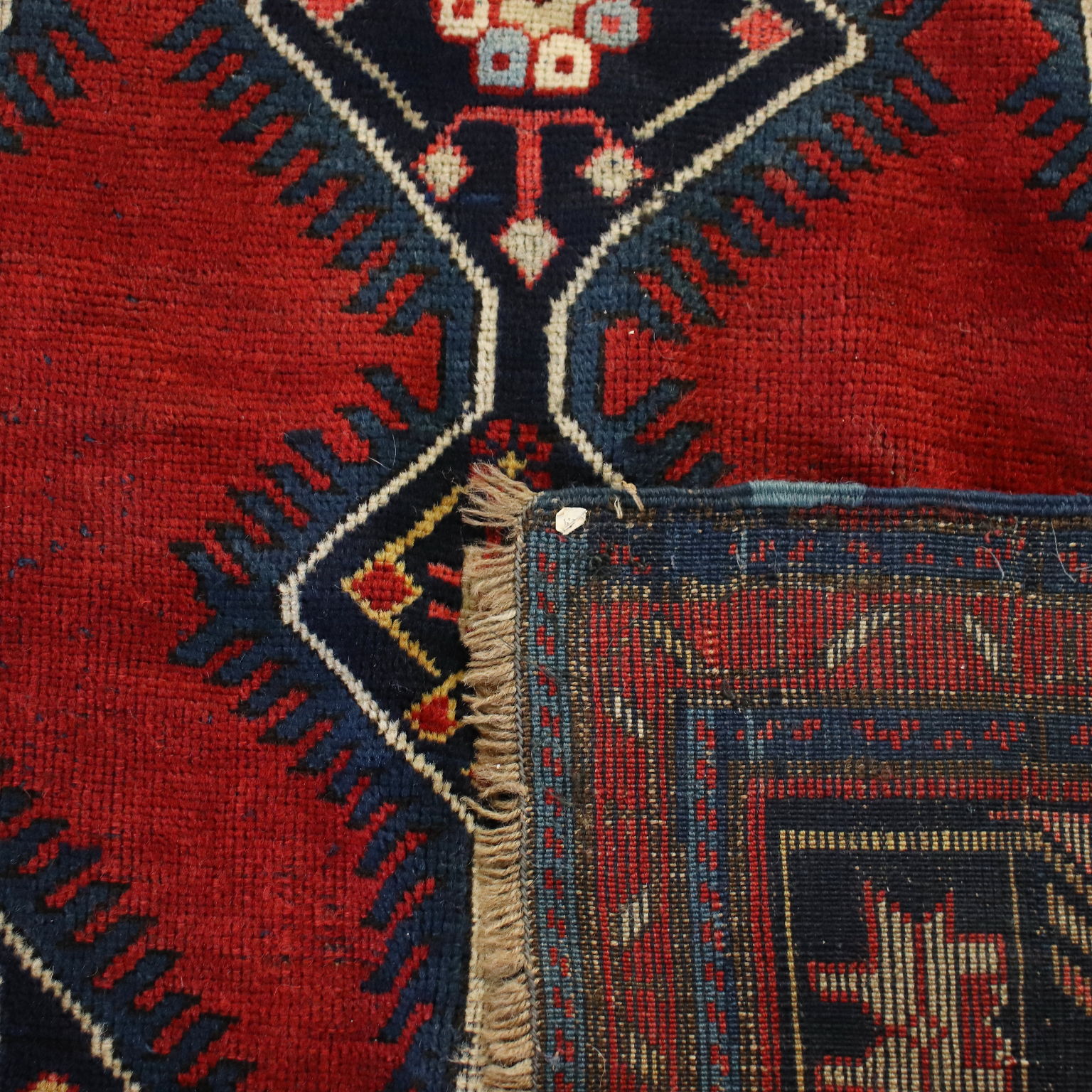 Antiker Karabakh Teppich Wolle Kaukasus 1920er-1930er
