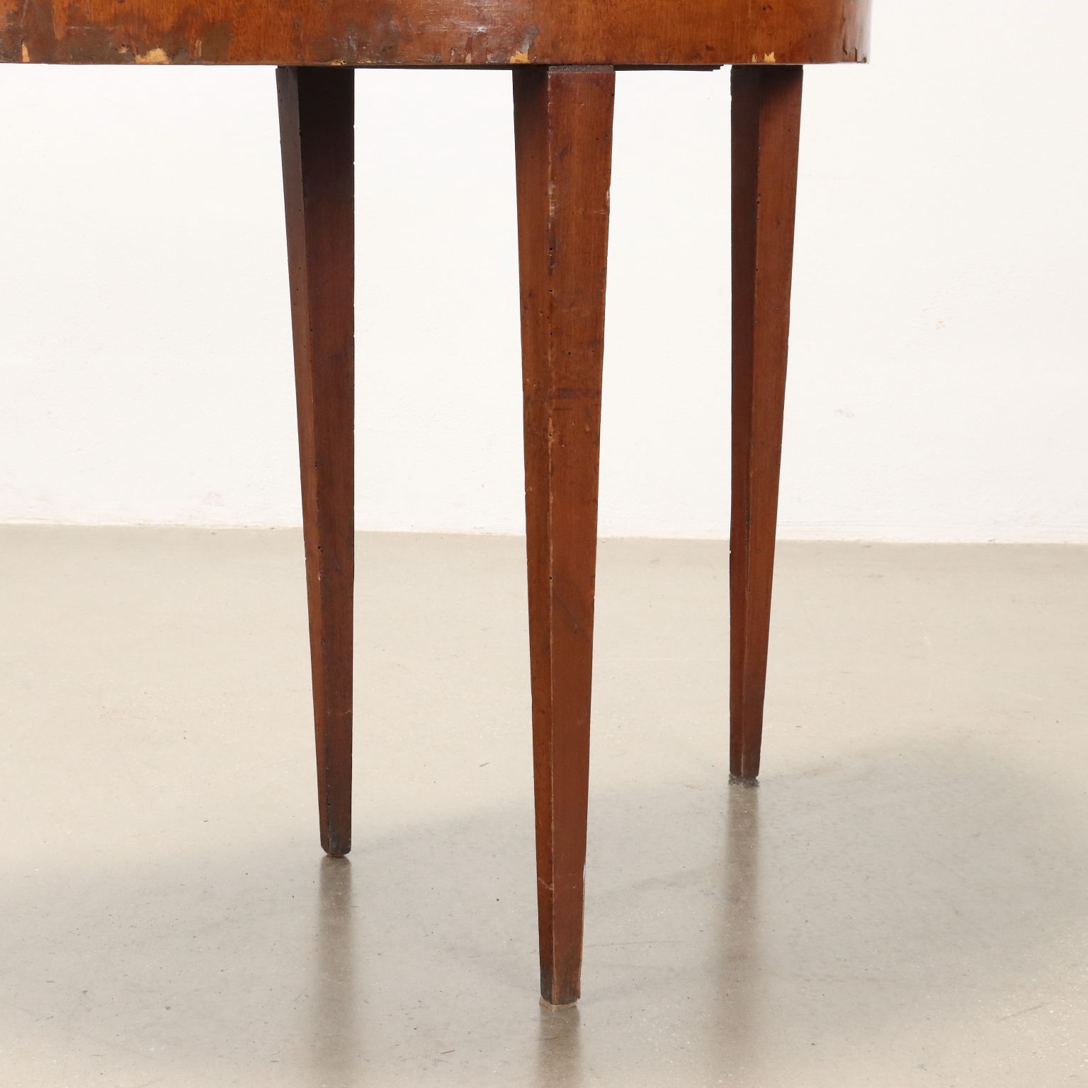 Antique Game Table Demi Lune Shaped Mahogany XIX Century