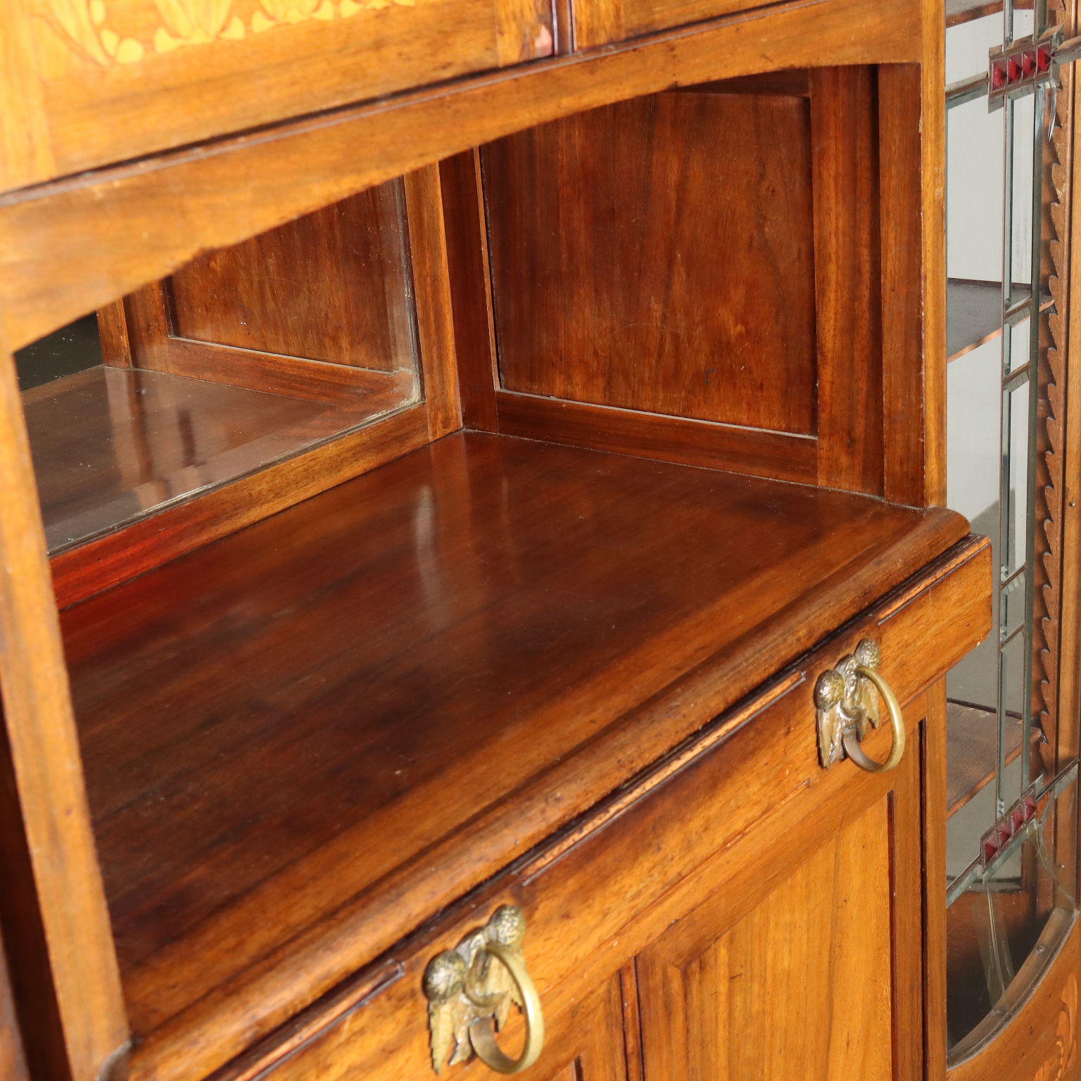 Antique Art Nouveau Cabinet Fabbrica Italiana dei Mobili XX Century