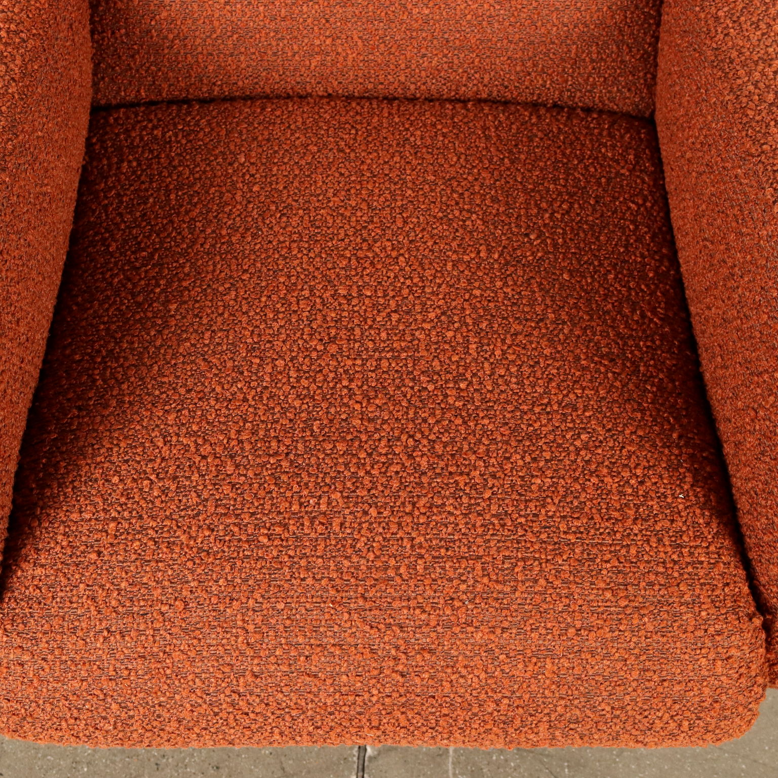 Vintage Sessel aus Stoff und Metall Italien der 50er-60er Jahre